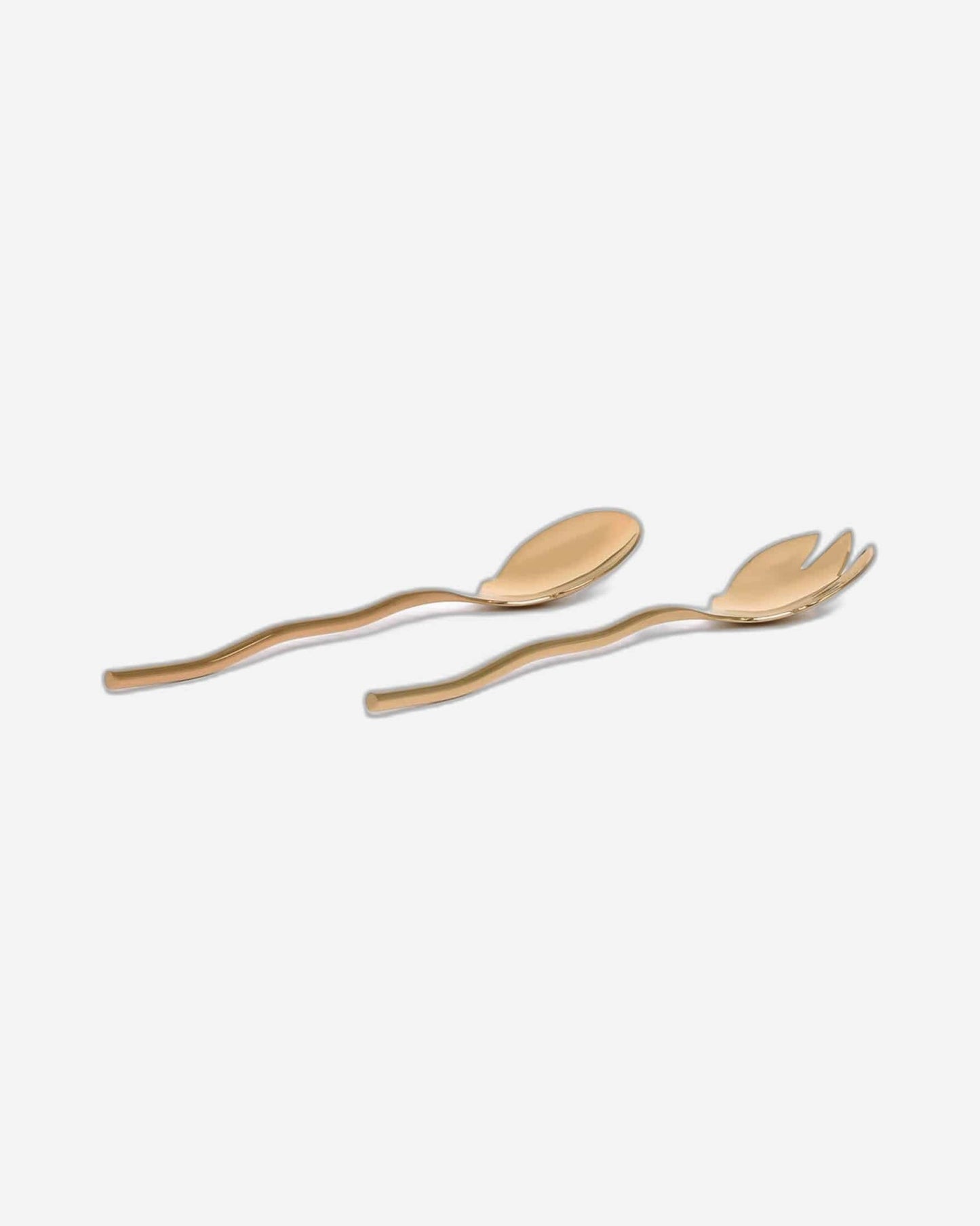 Belo Inox Wave Titanium Gold- Salad Serving 2P - Gift Box