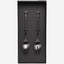 Belo Inox Obelisko Cutlery In Matt Black With Laser Engraved- Salad Serving 2P - Gift Box