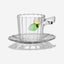 Ichendorf Milano Greenwood Tea Cup With Saucer - Leaves