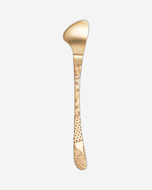 Butterfly Matt Gold Tea Spoons Set Fo 6 Pcs