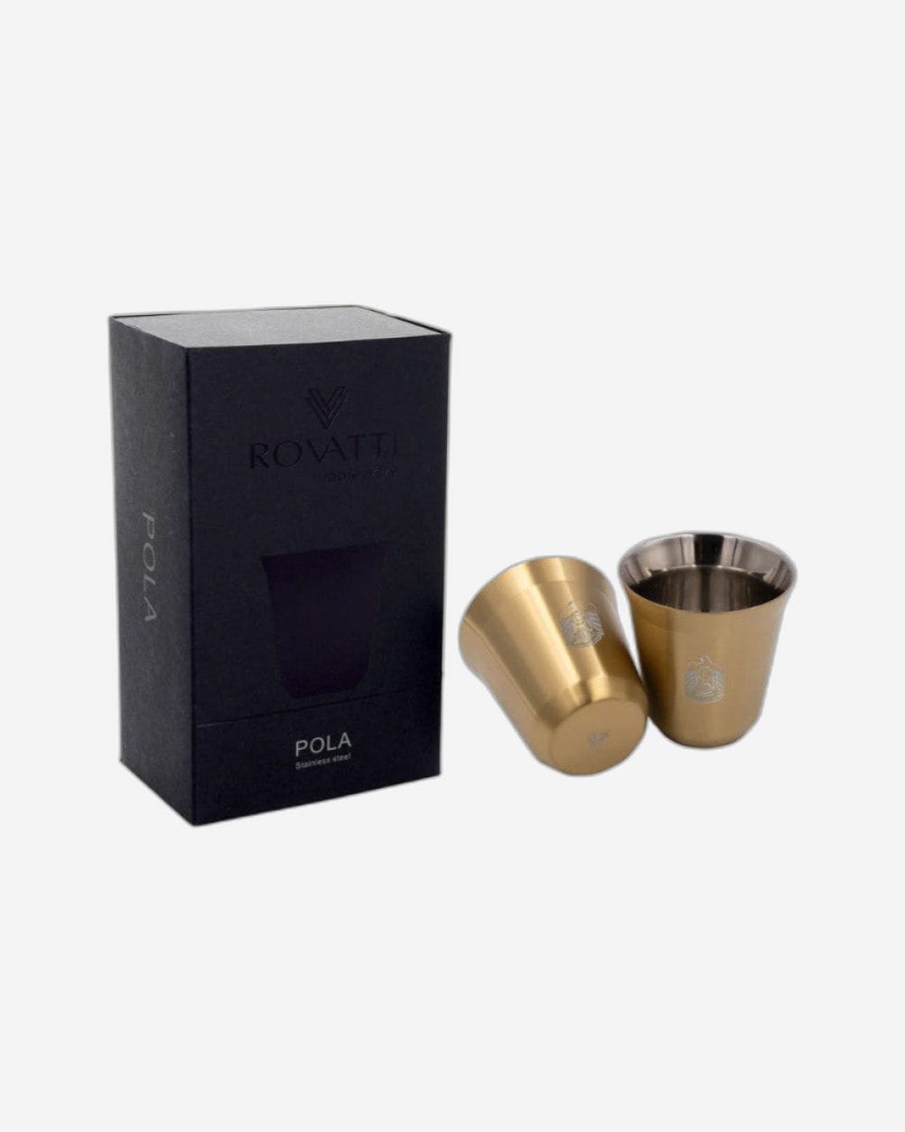 Rovatti Pola Uae Stainless Steel Cup Set Of 2 - 175 Ml
