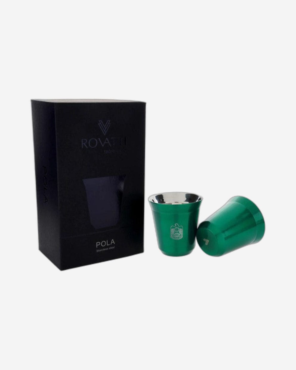 Rovatti Pola Uae Stainless Steel Cup Set Of 2 - 175 Ml