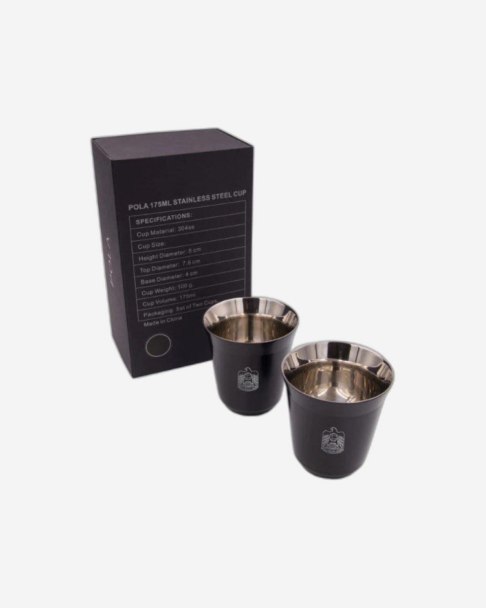 Rovatti Pola Uae Stainless Steel Cup Set Of 2 - 175 Ml
