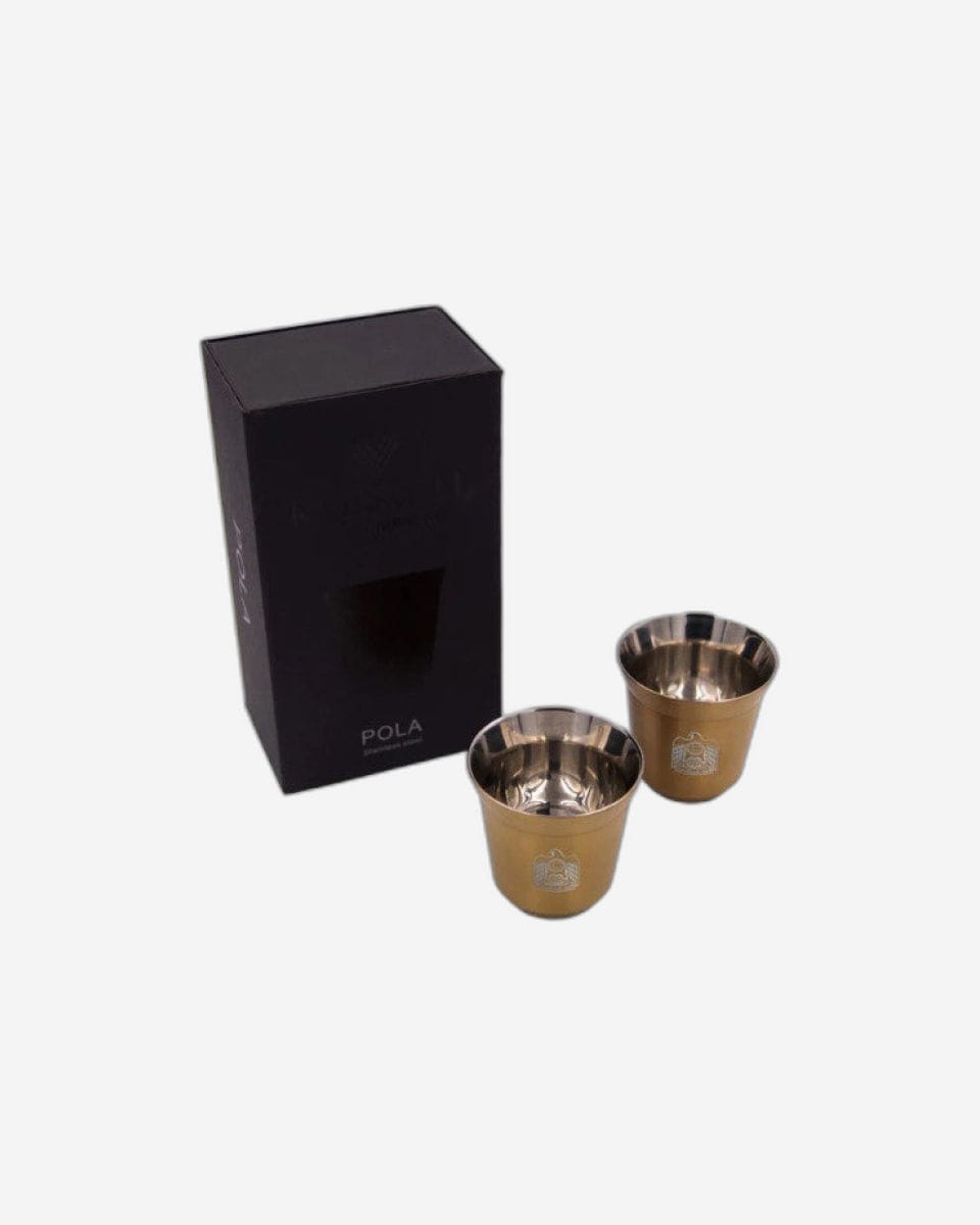 Rovatti Pola Uae Stainless Steel Cup Set Of 2 - 85 Ml