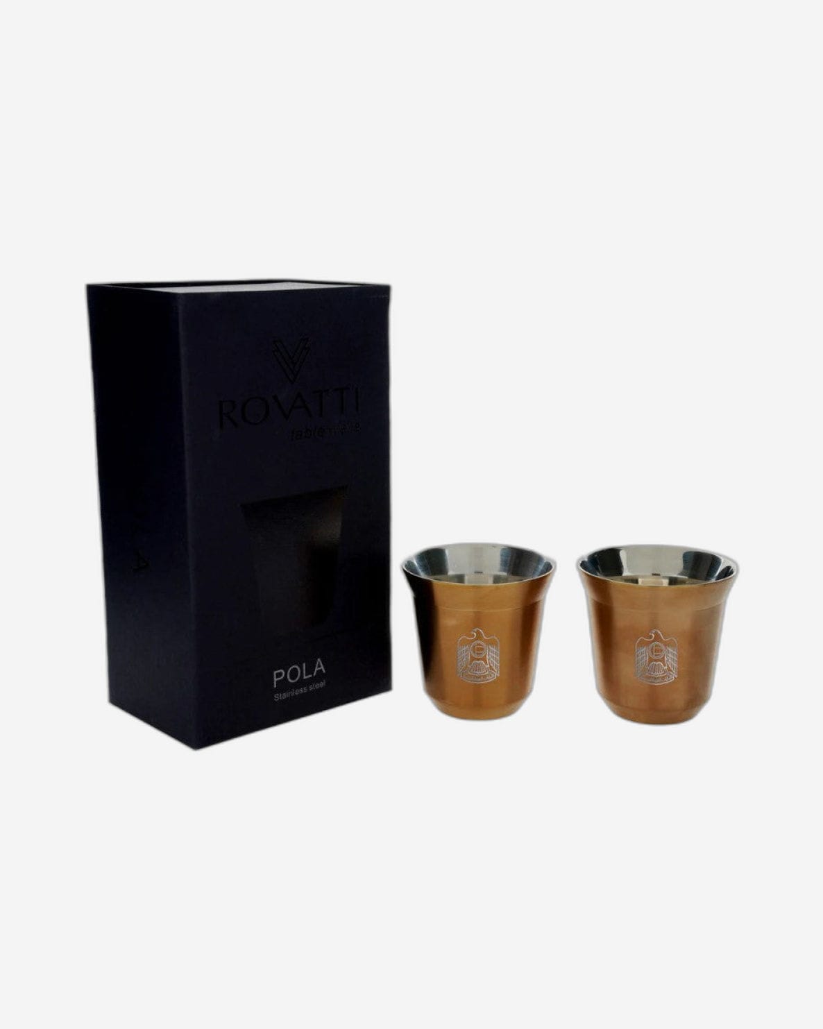 Rovatti Pola Uae Stainless Steel Cup Set Of 2 - 85 Ml