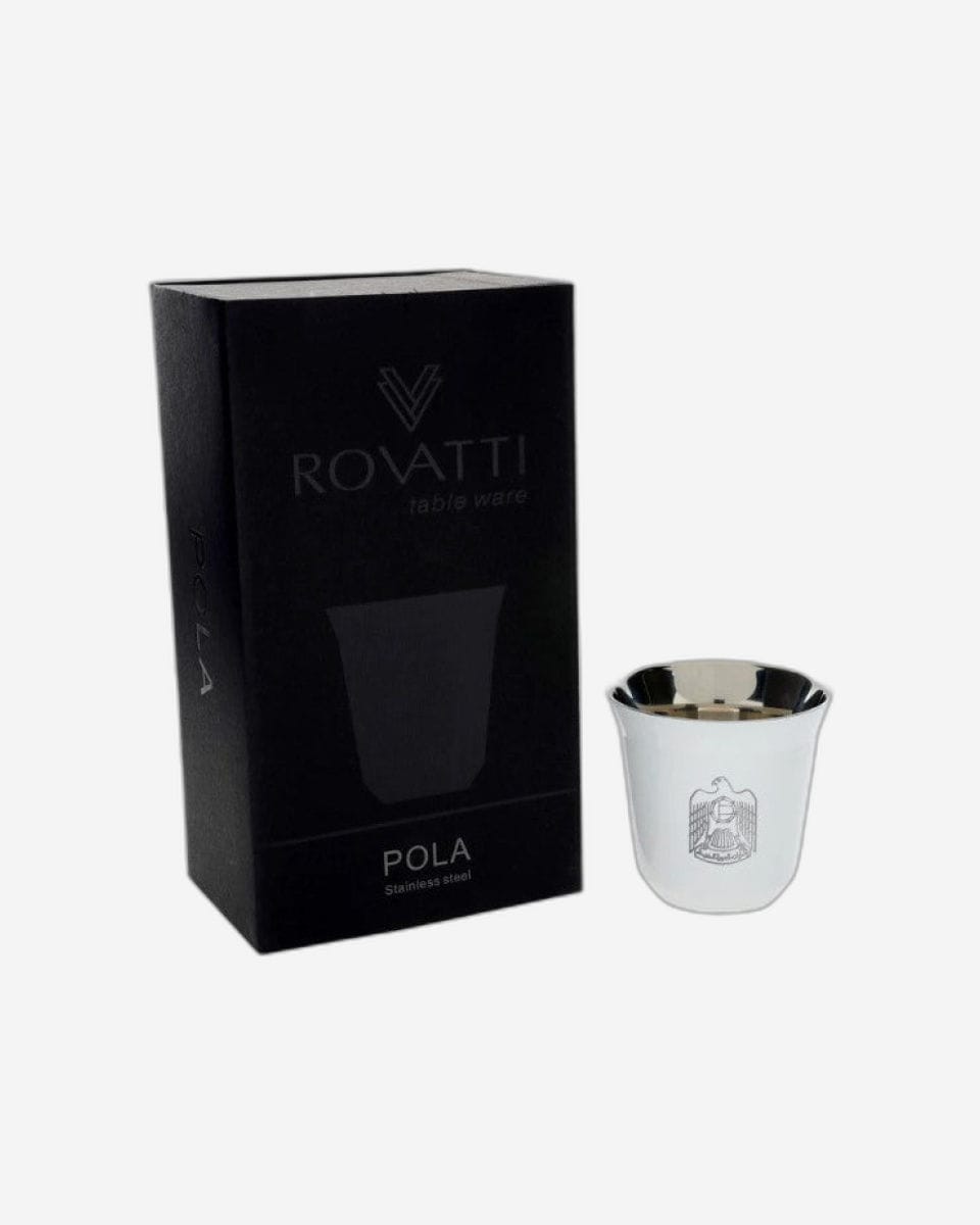 Rovatti Pola Uae Stainless Steel Cup Set Of 2 - 85 Ml