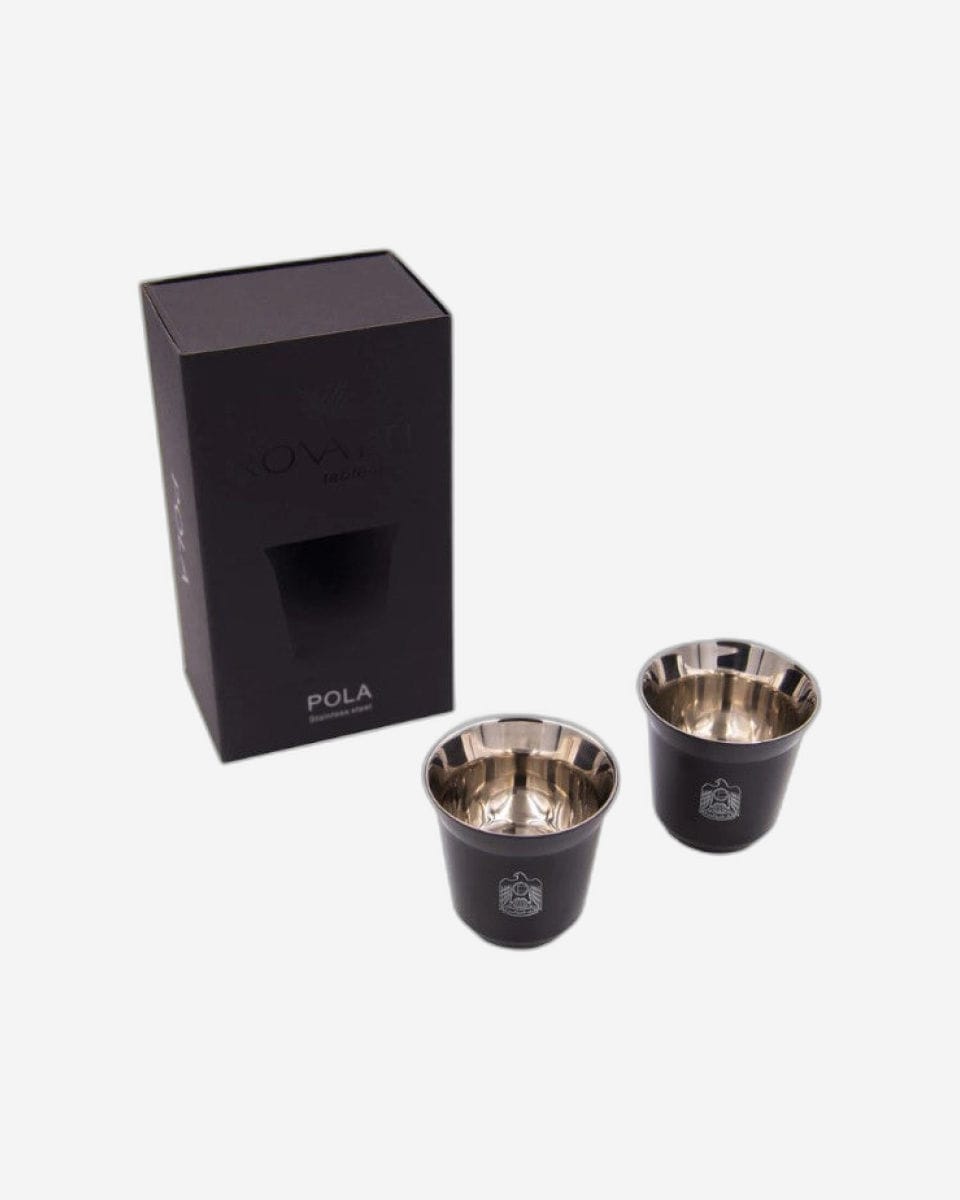 Rovatti Pola Uae Stainless Steel Cup Set Of 2 - 85 Ml