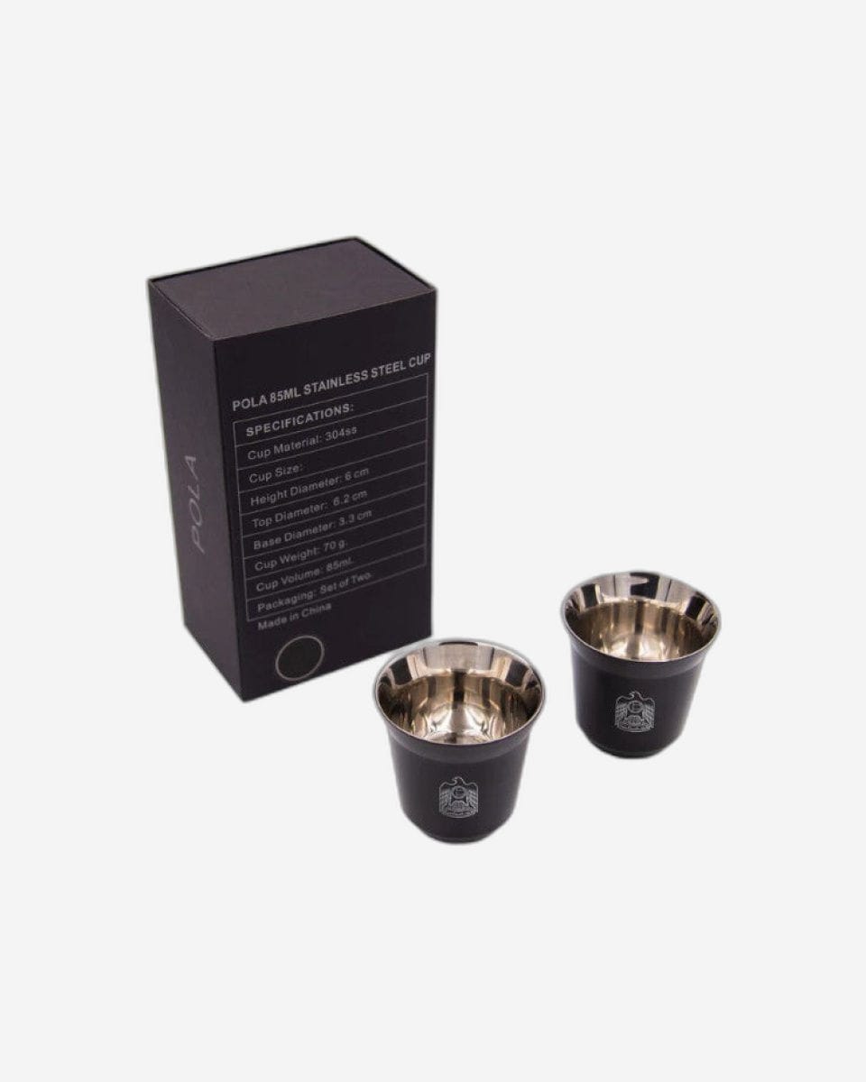 Rovatti Pola Uae Stainless Steel Cup Set Of 2 - 85 Ml