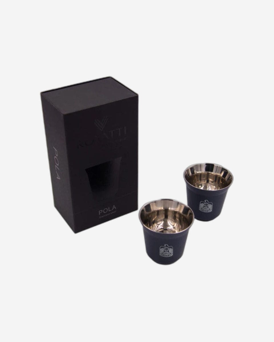 Rovatti Pola Uae Stainless Steel Cup Set Of 2 - 85 Ml