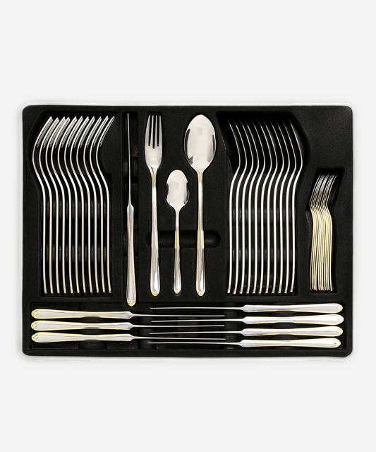 Deema 68Pc Cutlery Set Gold Plated