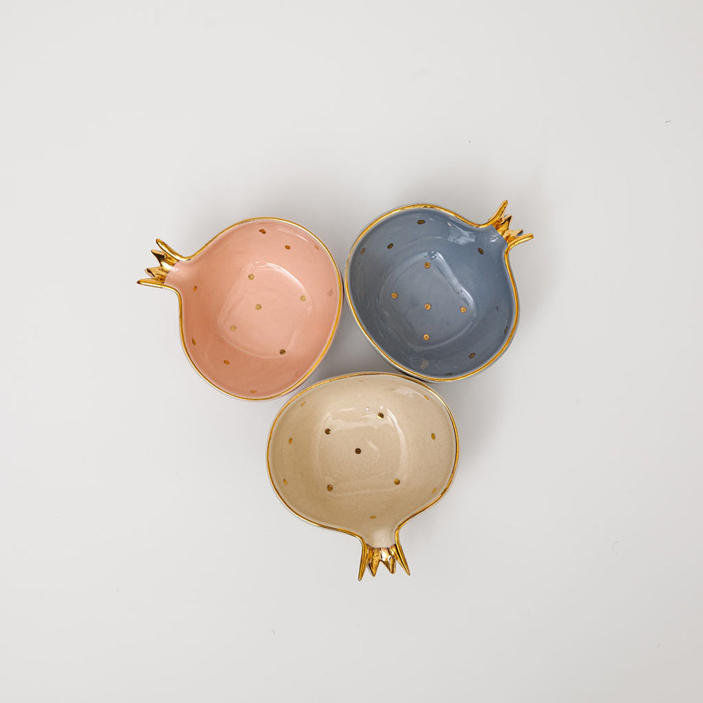 Curate Home-  Pomegranate - Set of 3 - Pink, Grey and Cream
