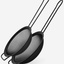 Fissman Fine Mesh Strainer Set Black 16cm, 18cm 2 Piece