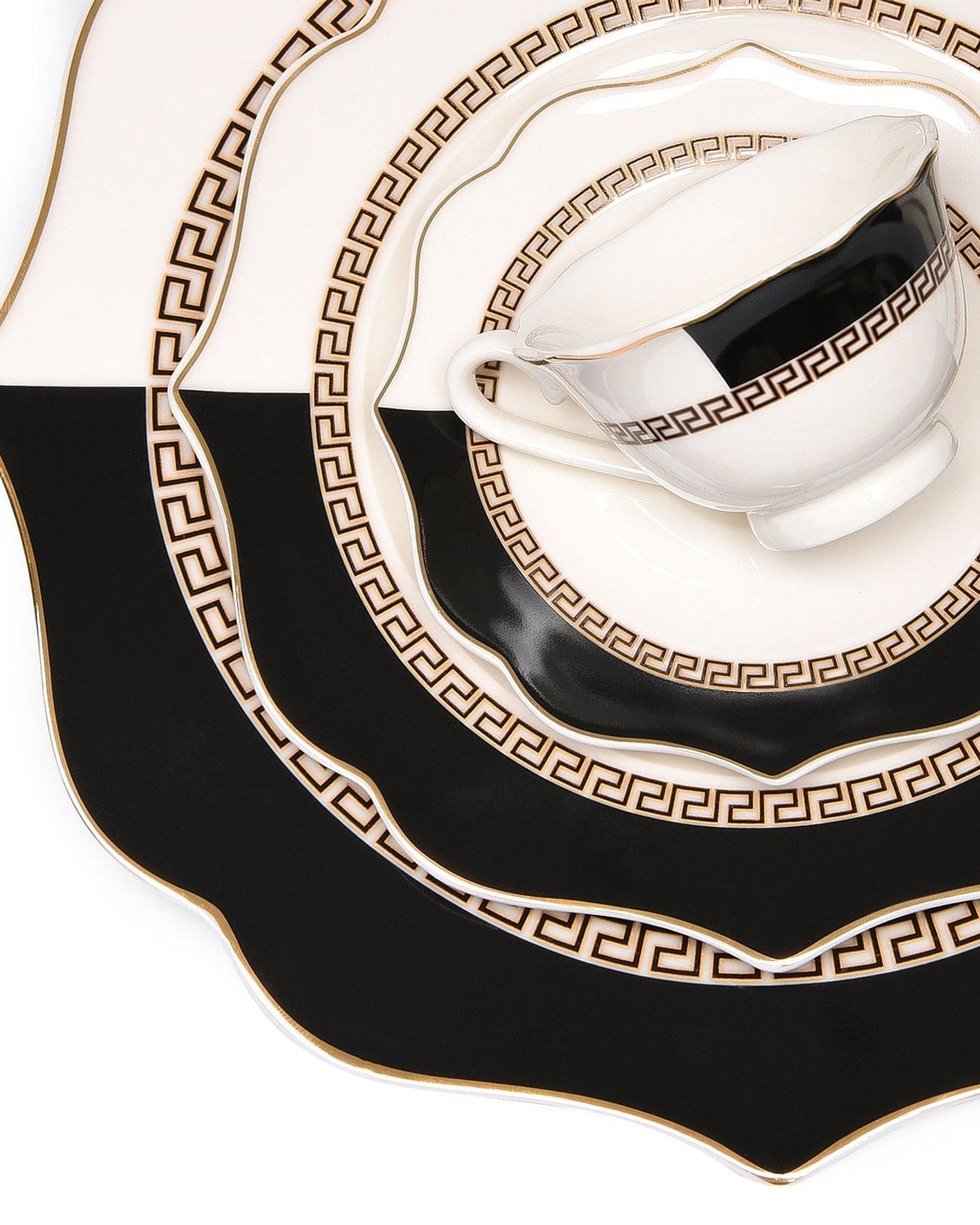 Worthyway Trudy 83Pc Dinner Set Vict-Shape Bp Ab