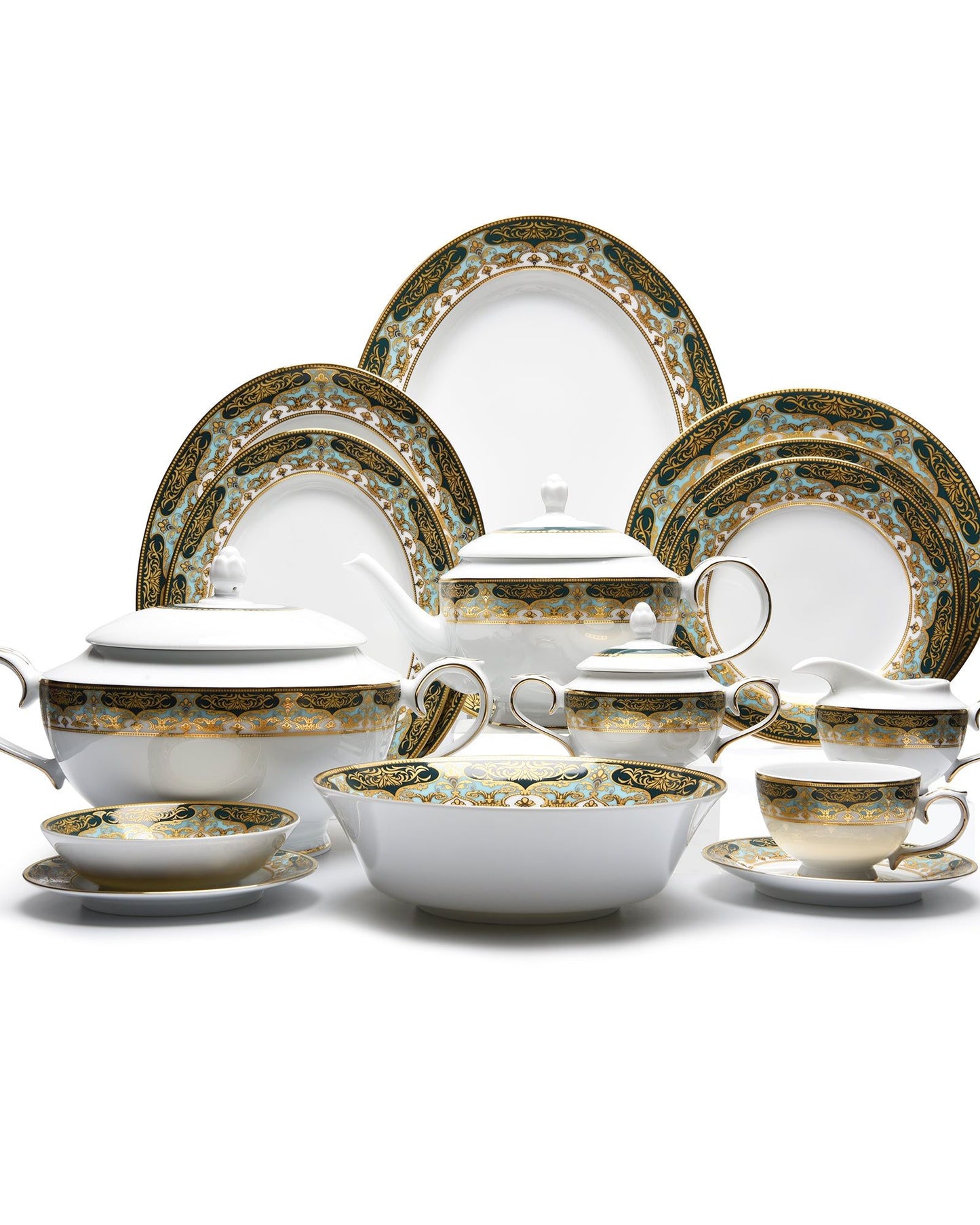 Dankotuwa Dinner Set 98Pc Polina Green