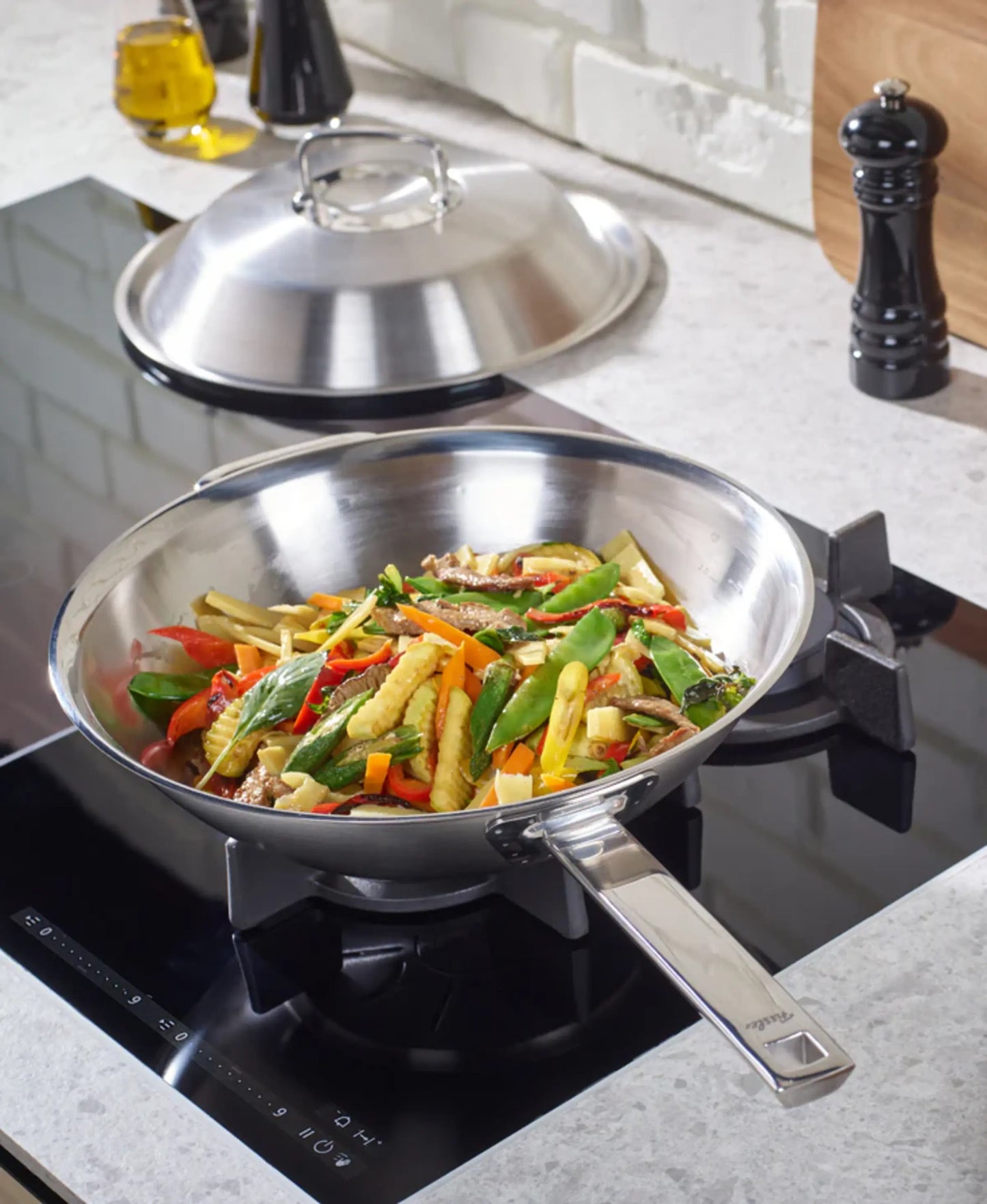 Fissler Original-Profi Stainless Steel Wok