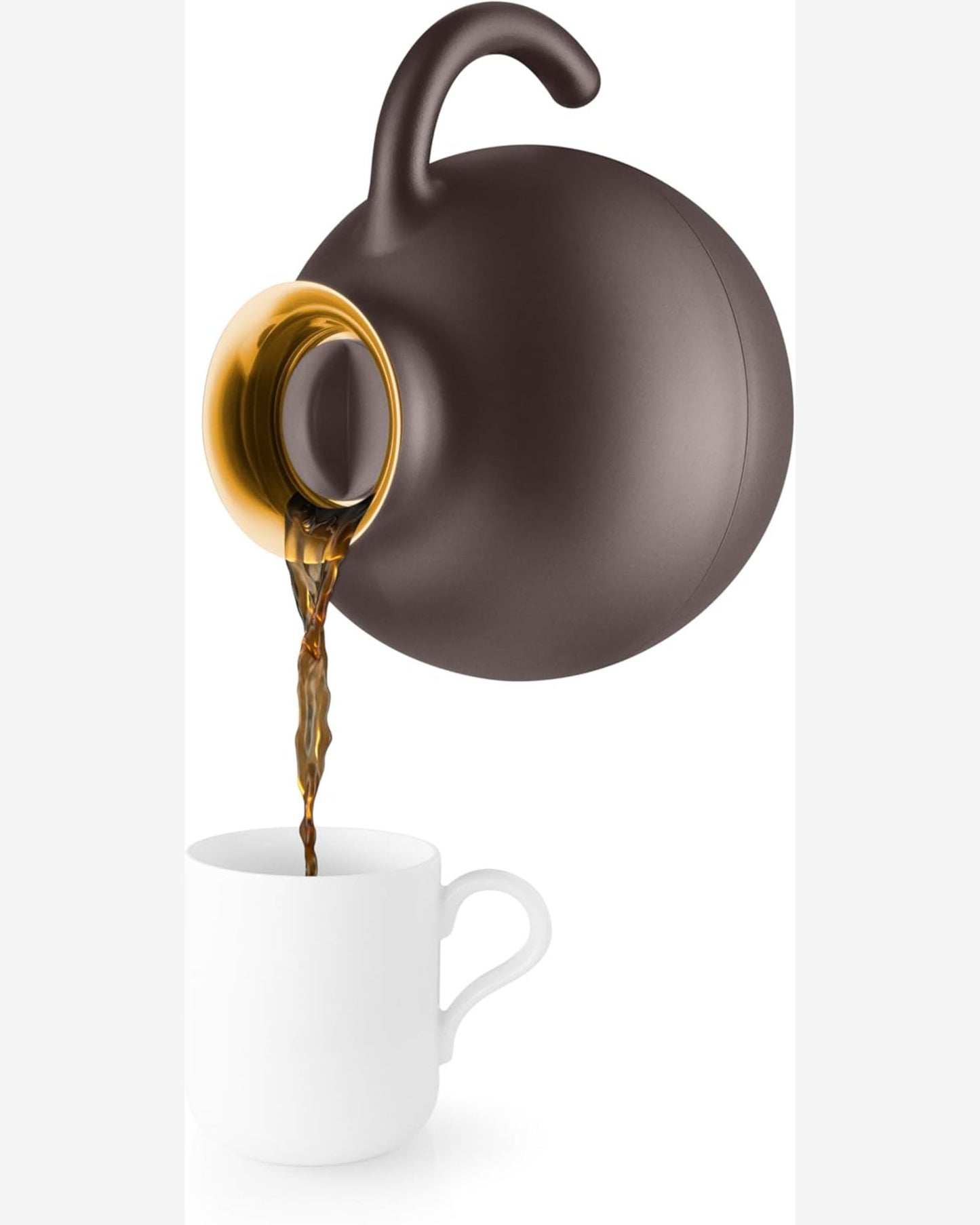 Eva Solo 502708 Globe VJ 1L Chocolate Brown Gold Rim CUSTOM MADE