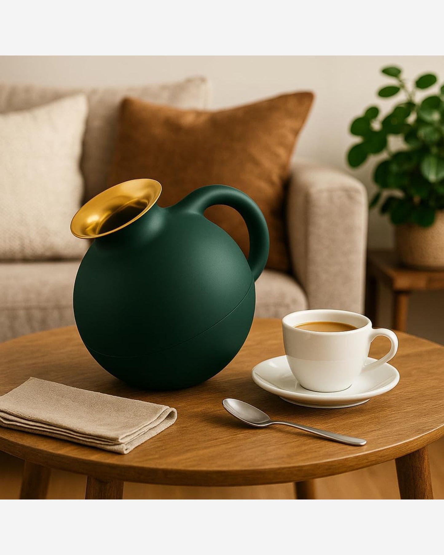 Eva Solo 502709 Globe VJ 1L Emerald Green Gold Rim CUSTOM MADE