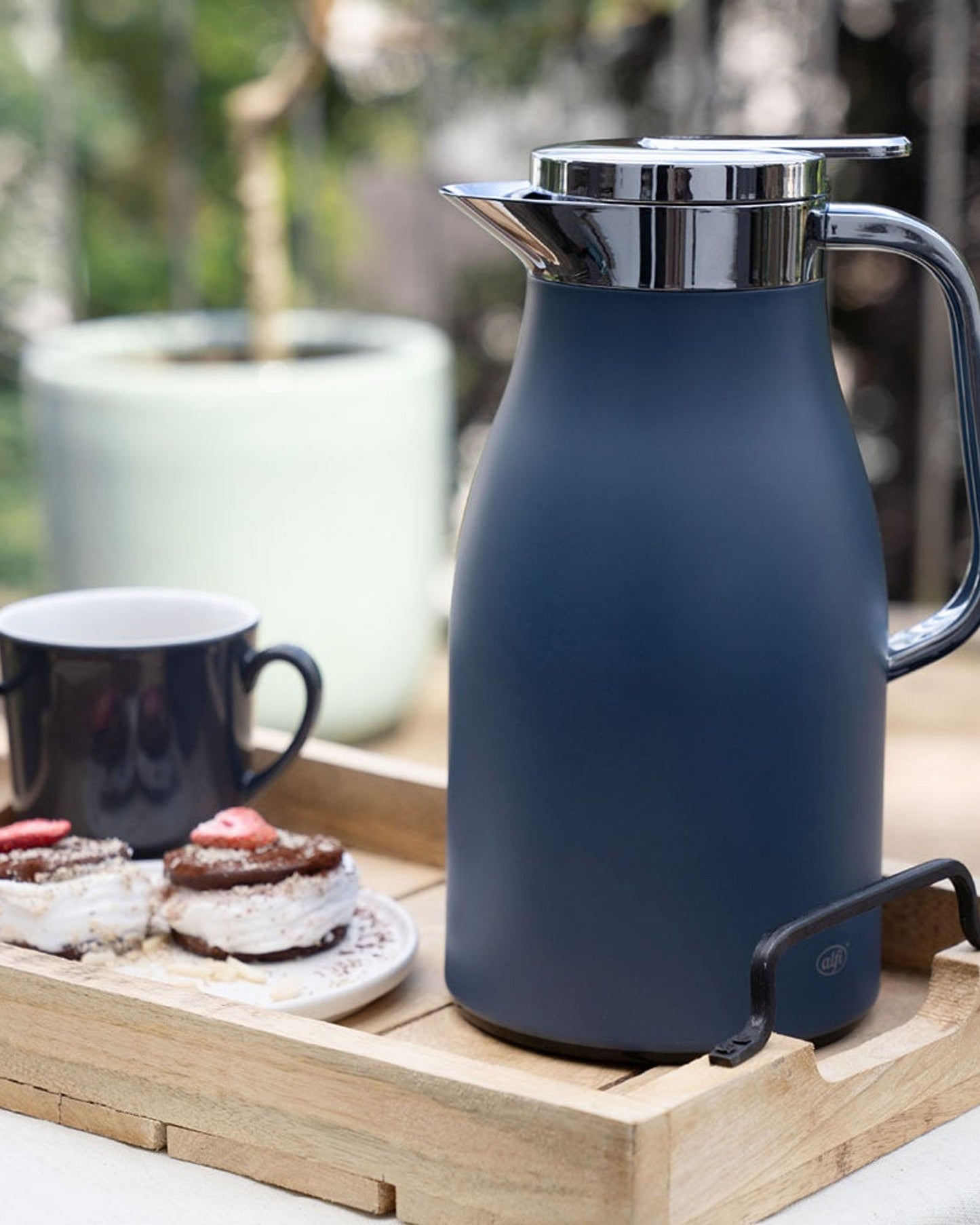 Alfi Skyline Flask Dark Denim 1L Chrome