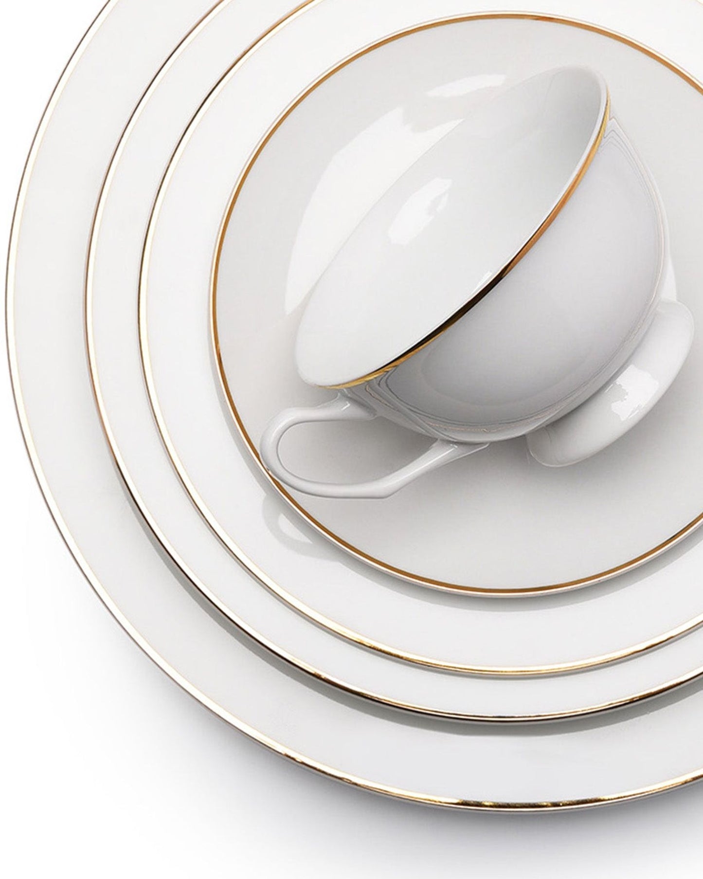 Everplus Ariadne Gold Dinner Set Of 83 Pcs