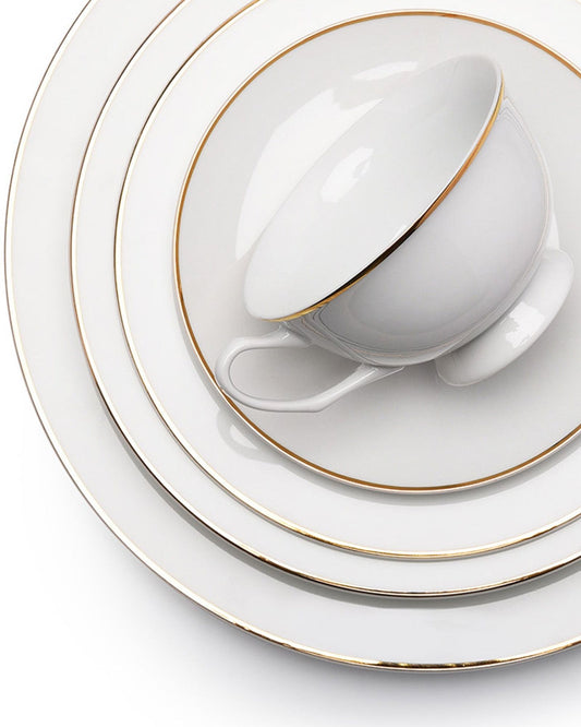 Everplus Ariadne Gold Dinner Set Of 83 Pcs