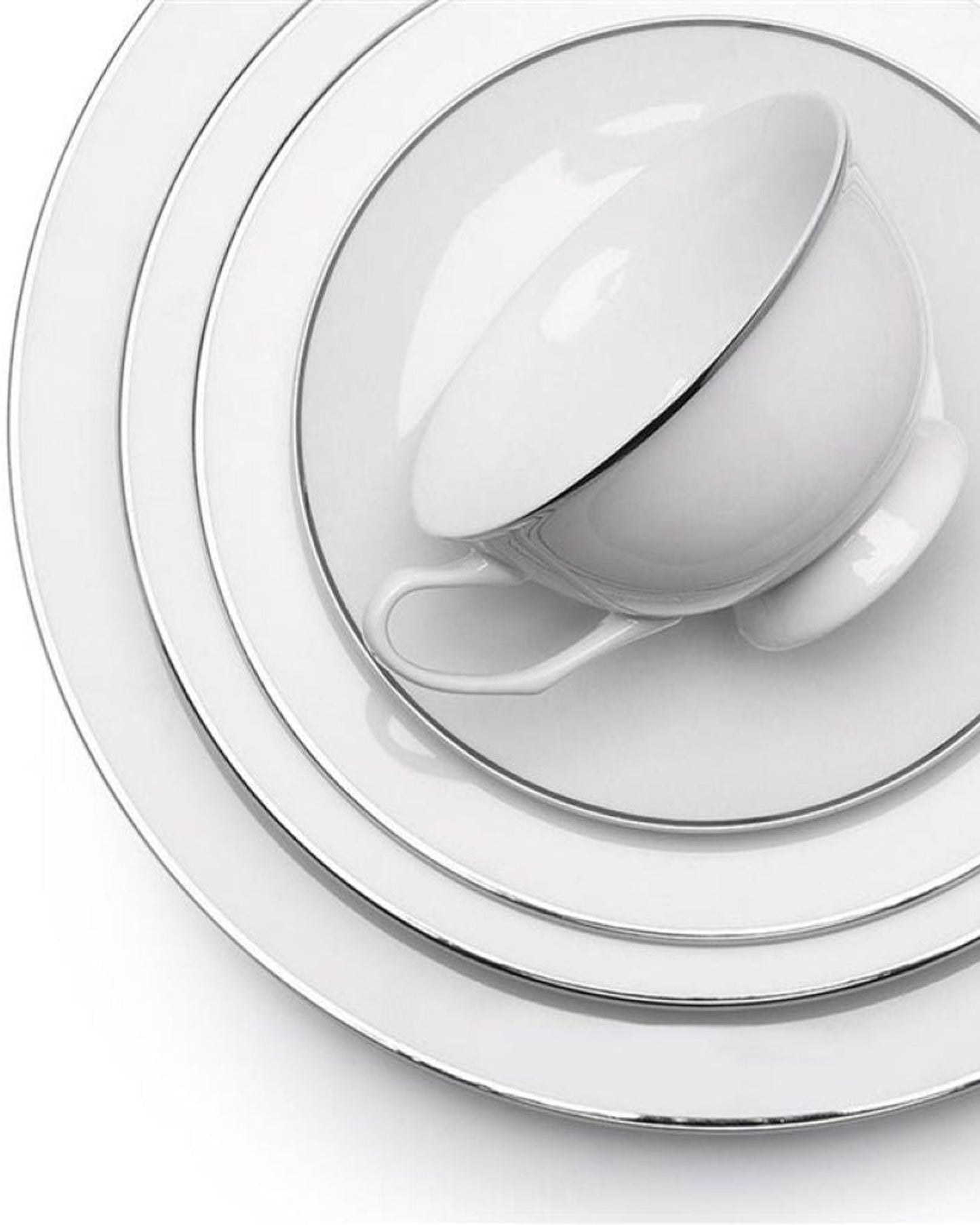 Everplus Ariadne Platinum Dinner Set Of 83 Pcs