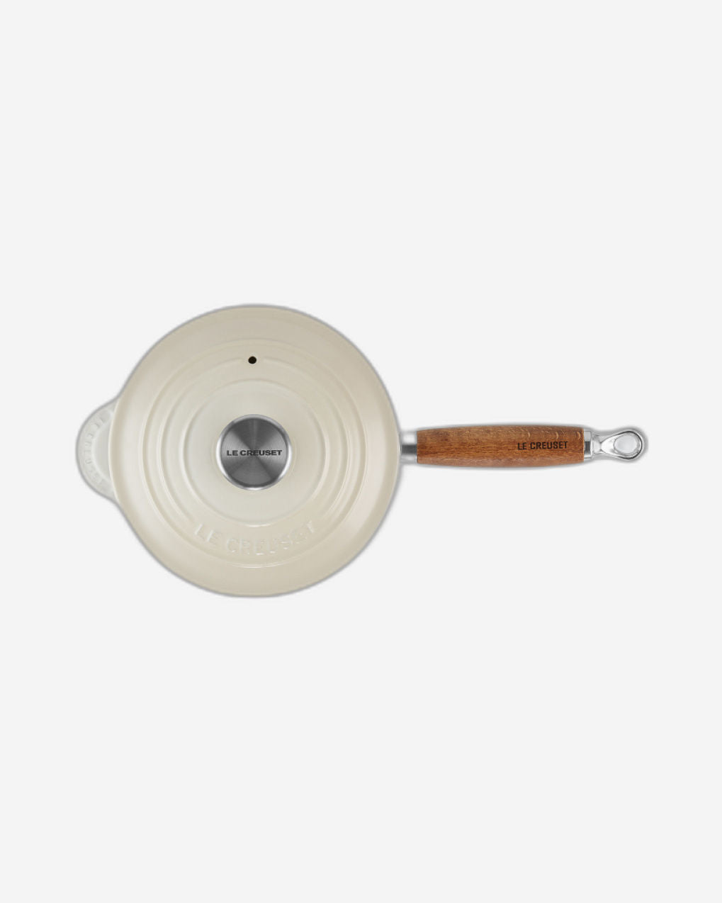 Le creuset Saucepan 18Cm With Wooden Handle Meringue - 21139187164460