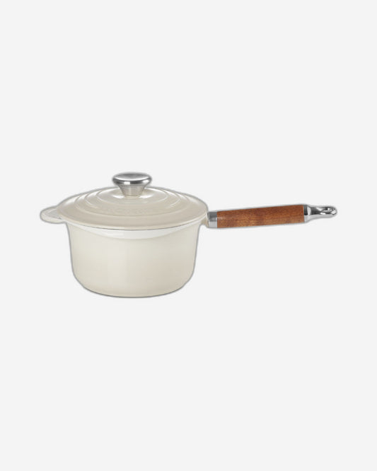 Le creuset Saucepan 18Cm With Wooden Handle Meringue - 21139187164460