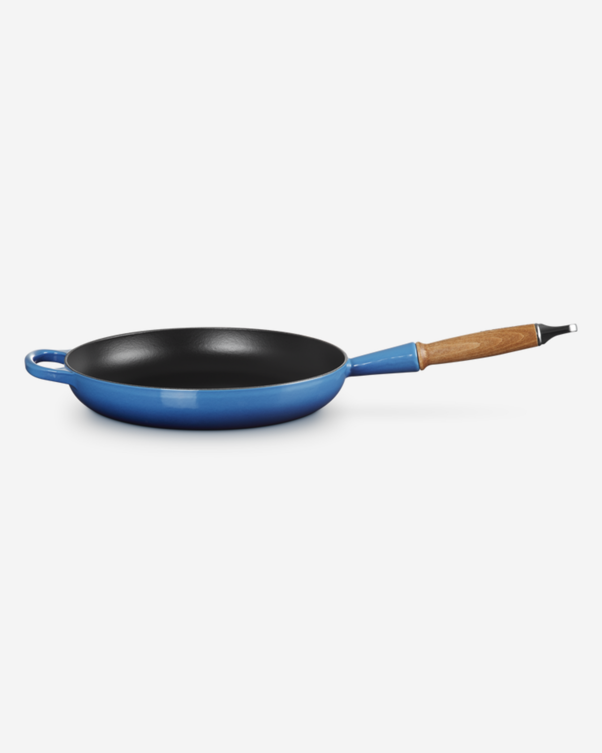 Wooden Handle Frying Pan 28cm Azure