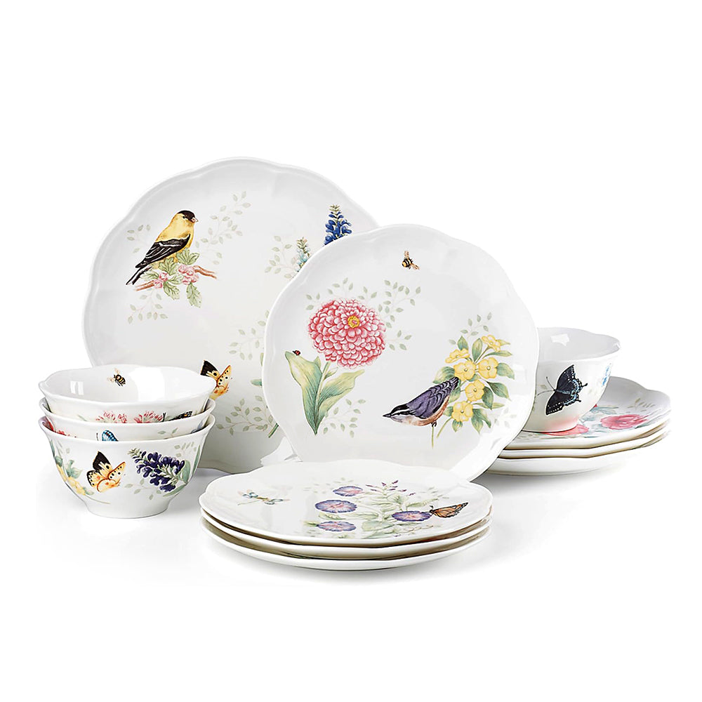  Lenox Butterfly Meadow Flutter 12Pcs Dinner Set - 883319
