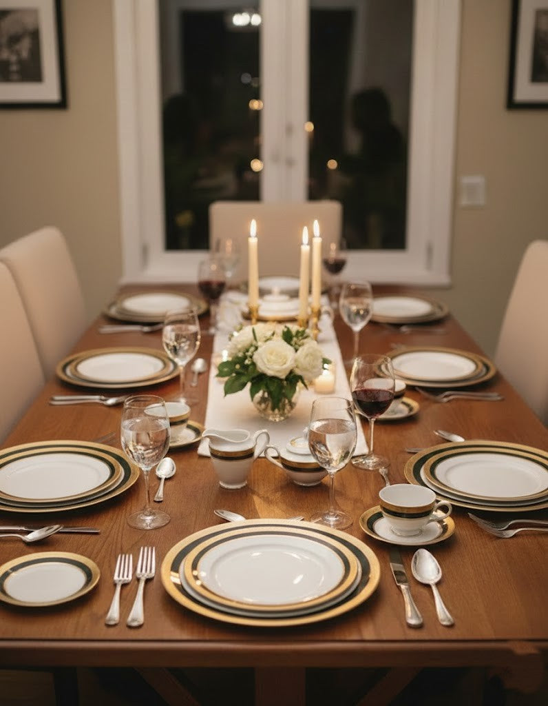 Dankotuwa Empress Green 98Pc Dinner Set