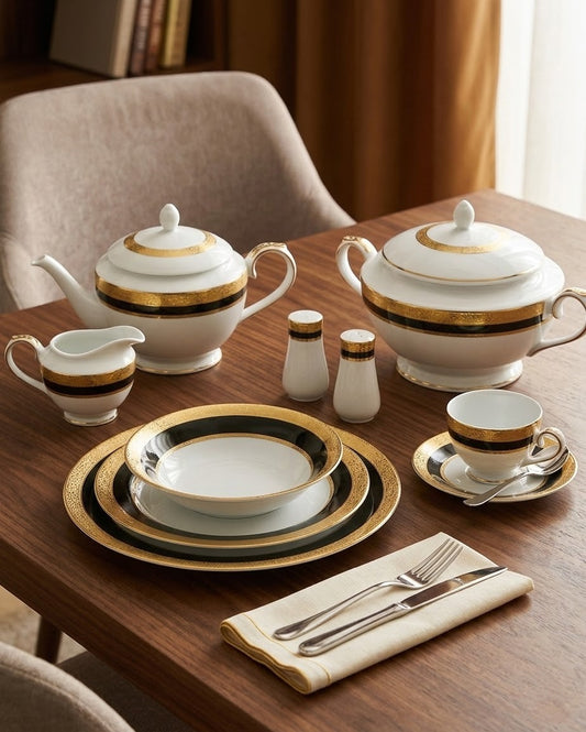 Dankotuwa Empress Green 98Pc Dinner Set