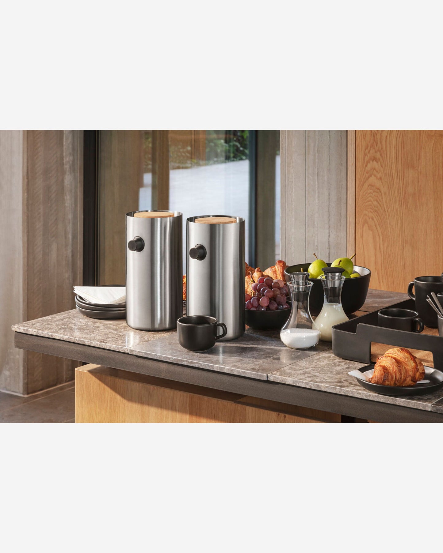 Eva Solo 502903 Nordic Kitchen Pump Vacuum Jug 1.8L  Stainless Steel