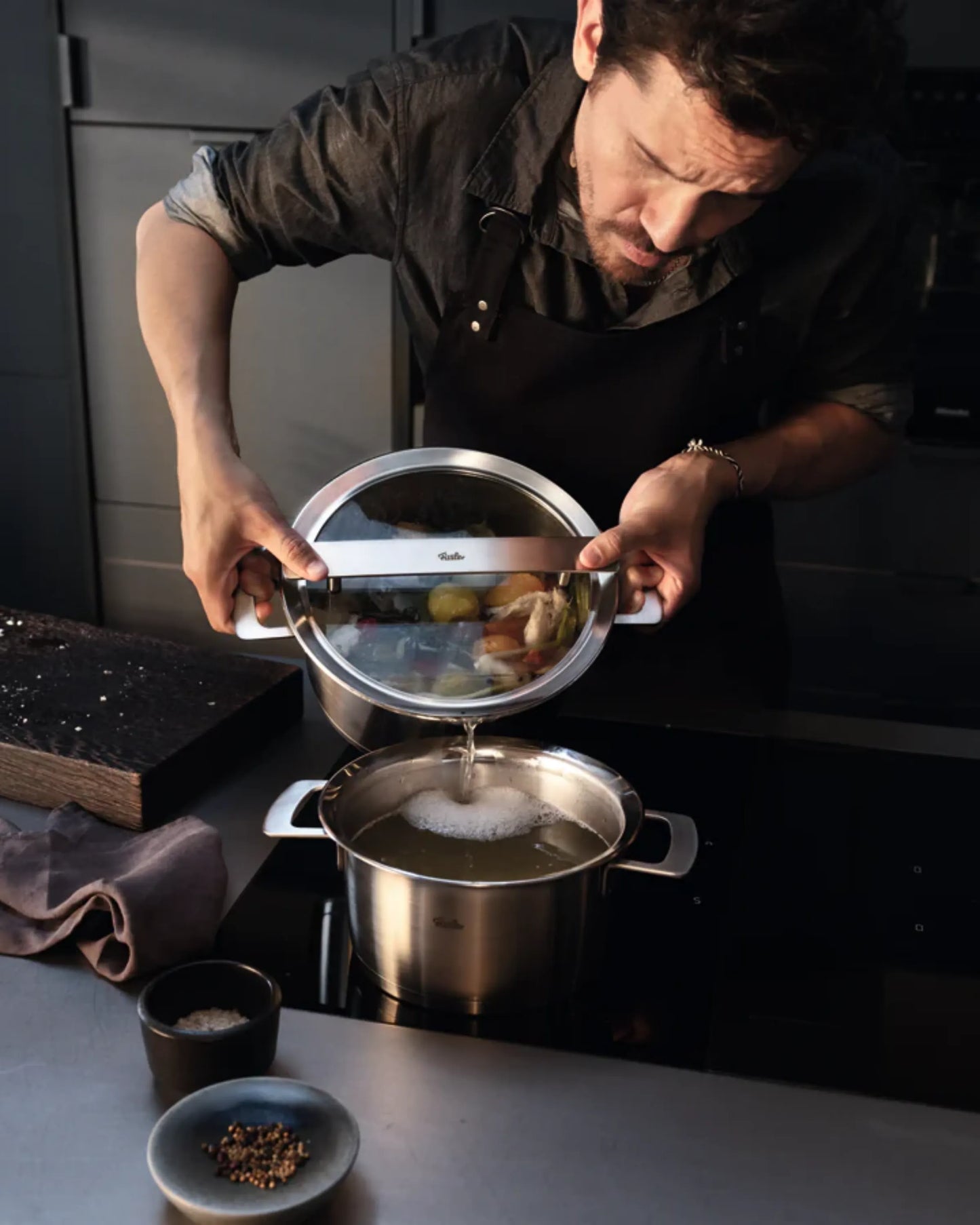 Fissler Phi High 24cm Glass Lid Stew Pot