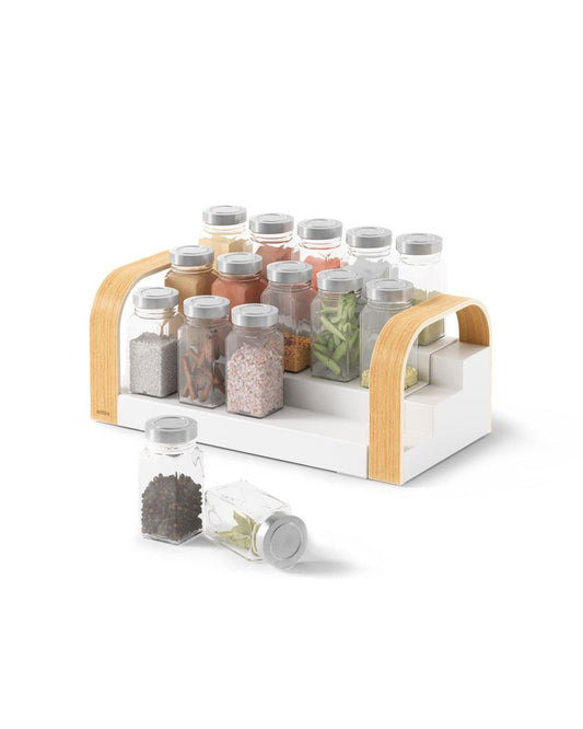 Umbra Bellwood Three-Tier Spice Shelf White/Natural