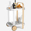 Umbra Bellwood Bar/Serving Cart White/Natural