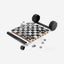 Umbra Rolz Chess/Checkers Set Black
