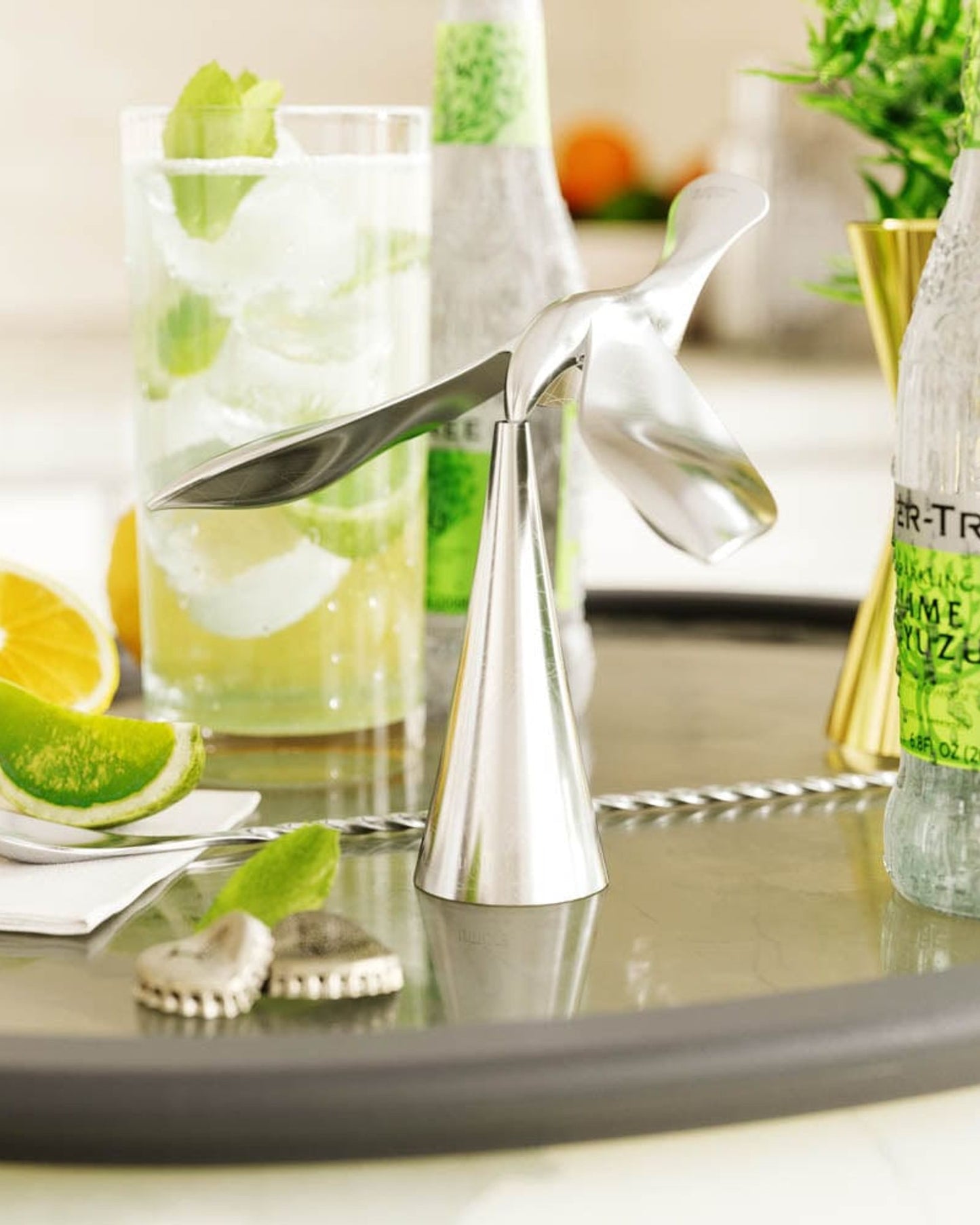 Umbra Tipsy Balancing Bottle Opener Chrome