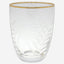 Greengate  Estelle Water Clear With Cutting And Gold