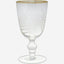 Greengate  Estelle Wine Clear With Cutting And Gold Small