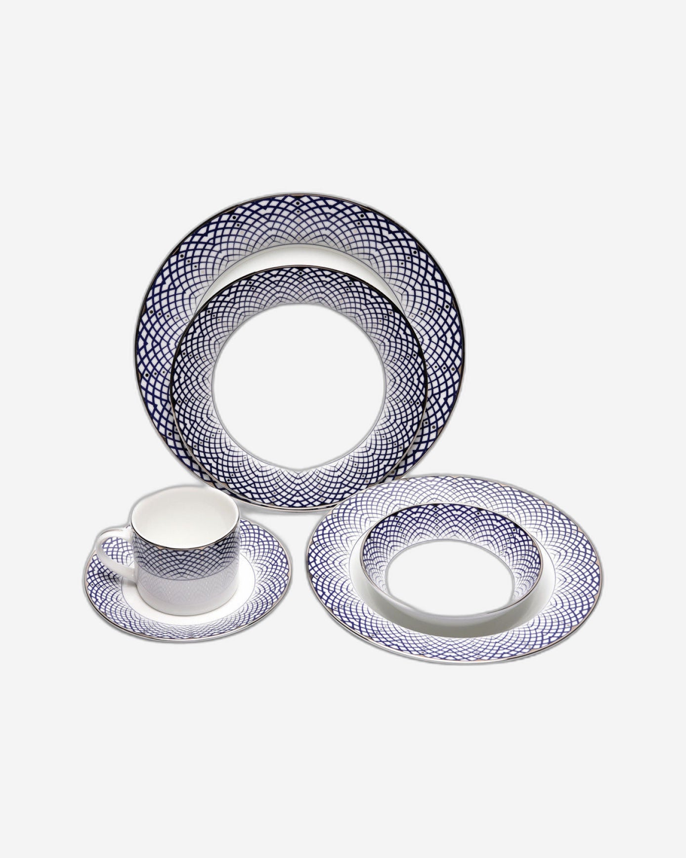 Dankotuwa Dinner Set 24Pc Azul