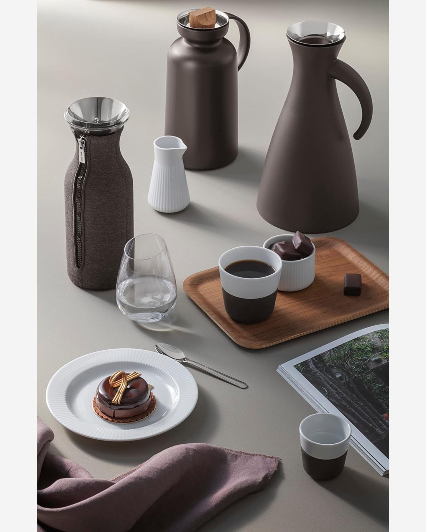 Eva Solo 502876 Silhouette Vacuum Jug 1.0L Chocolate