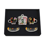 EGAN SET 2 ESPRESSO CUP + SUGAR BOWL LE PUPAZZE BLACK