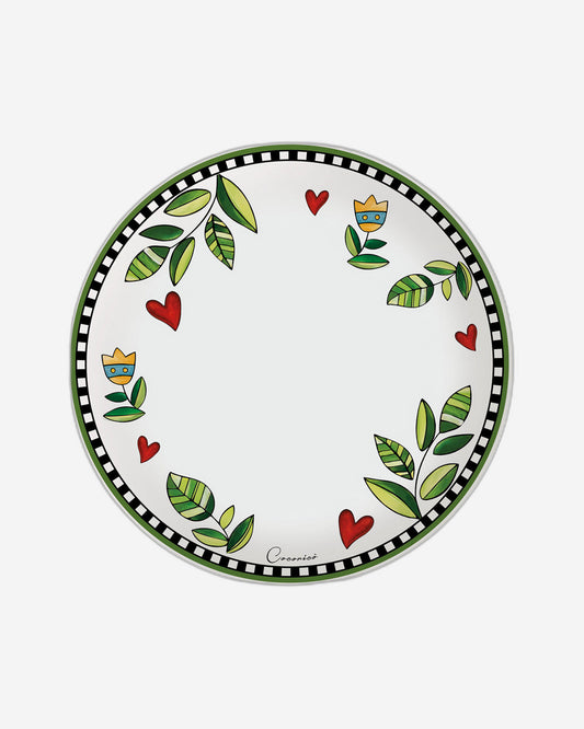 Egan Set 6 Dinner Plates Cocorico  Green Dm 27