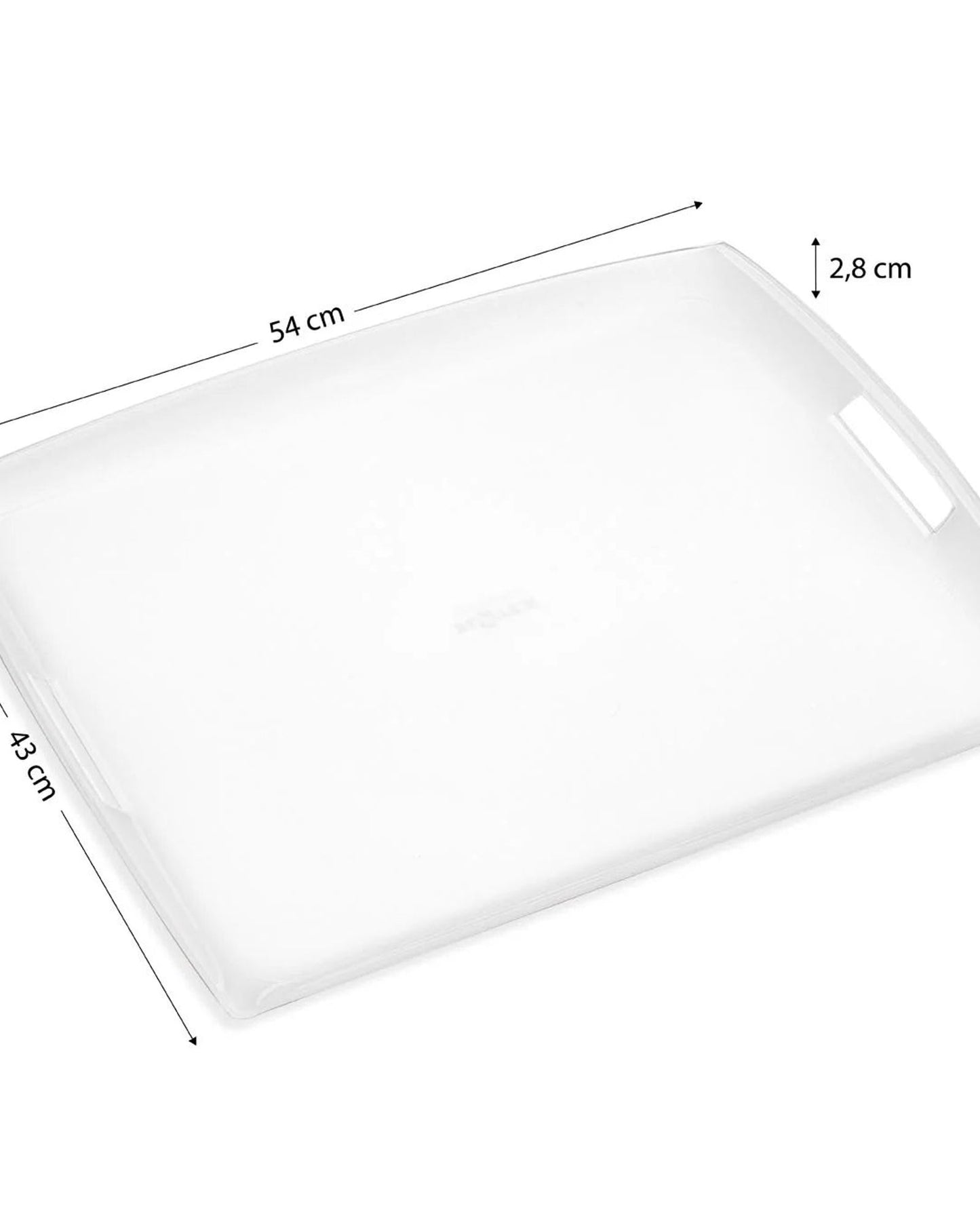 Platex Acrylic Tray 54x43cm Tribal Silver