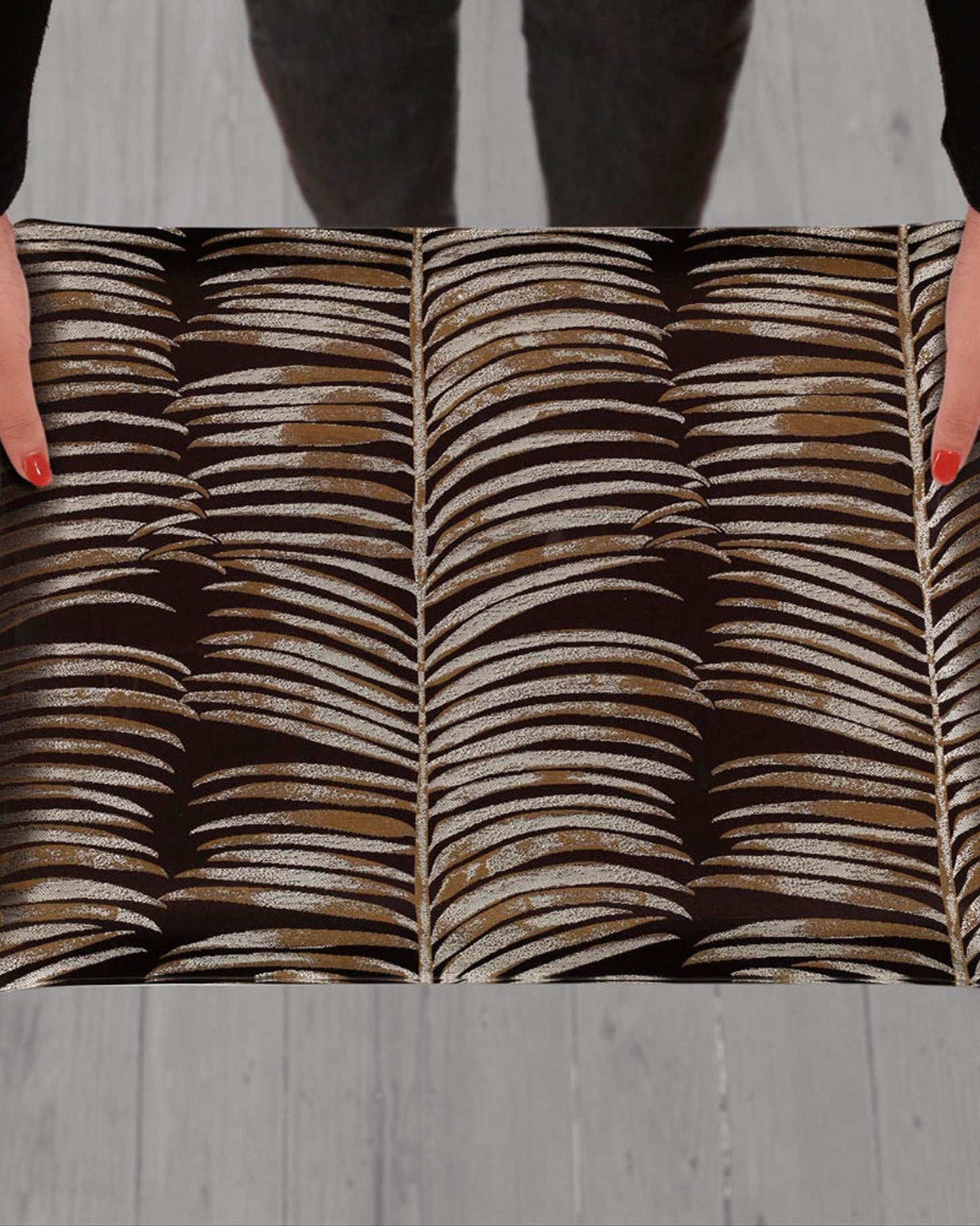 Platex Acrylic Tray 46X36Cm Tribal Golden Brown