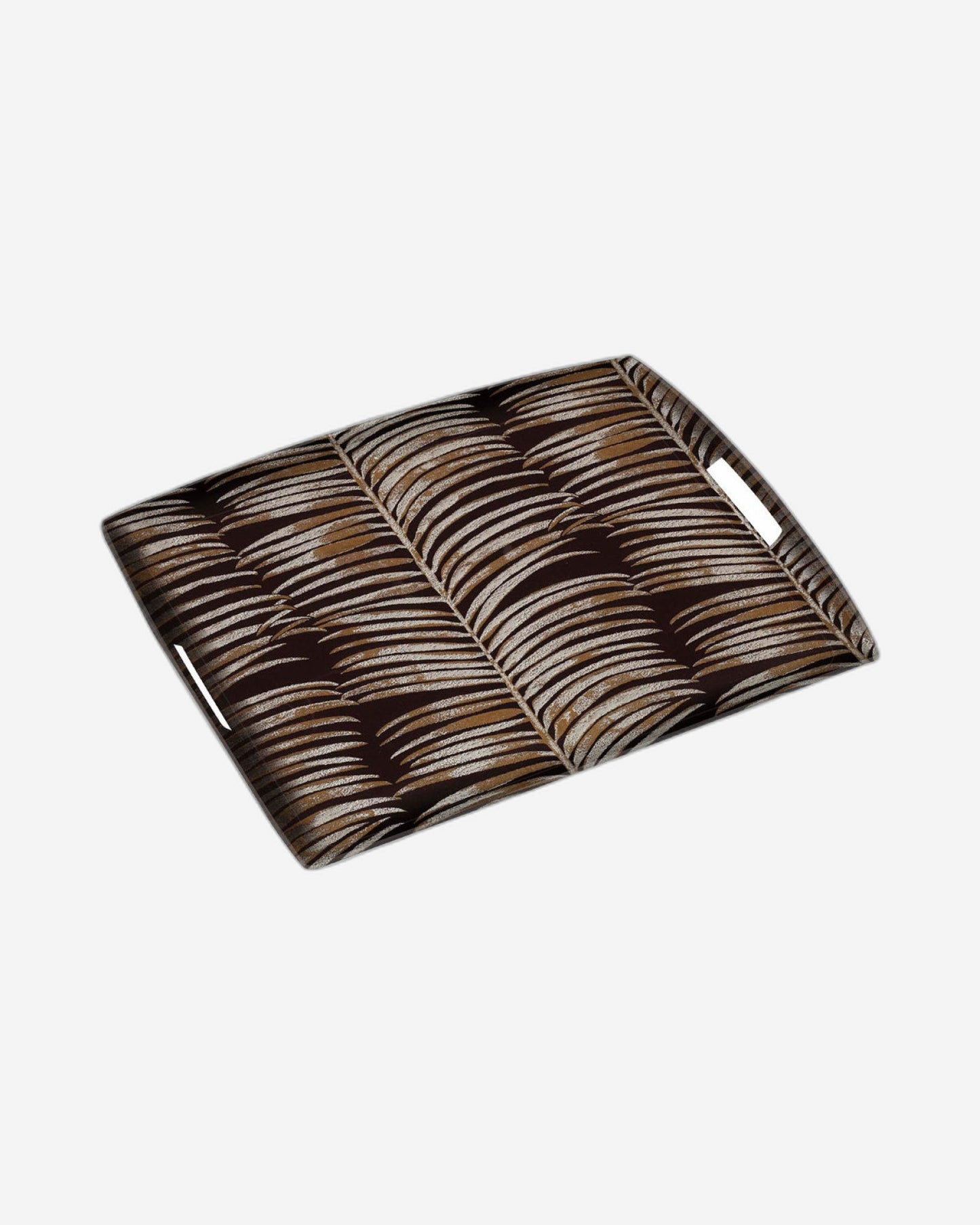 Platex Acrylic Tray 46X36Cm Tribal Golden Brown