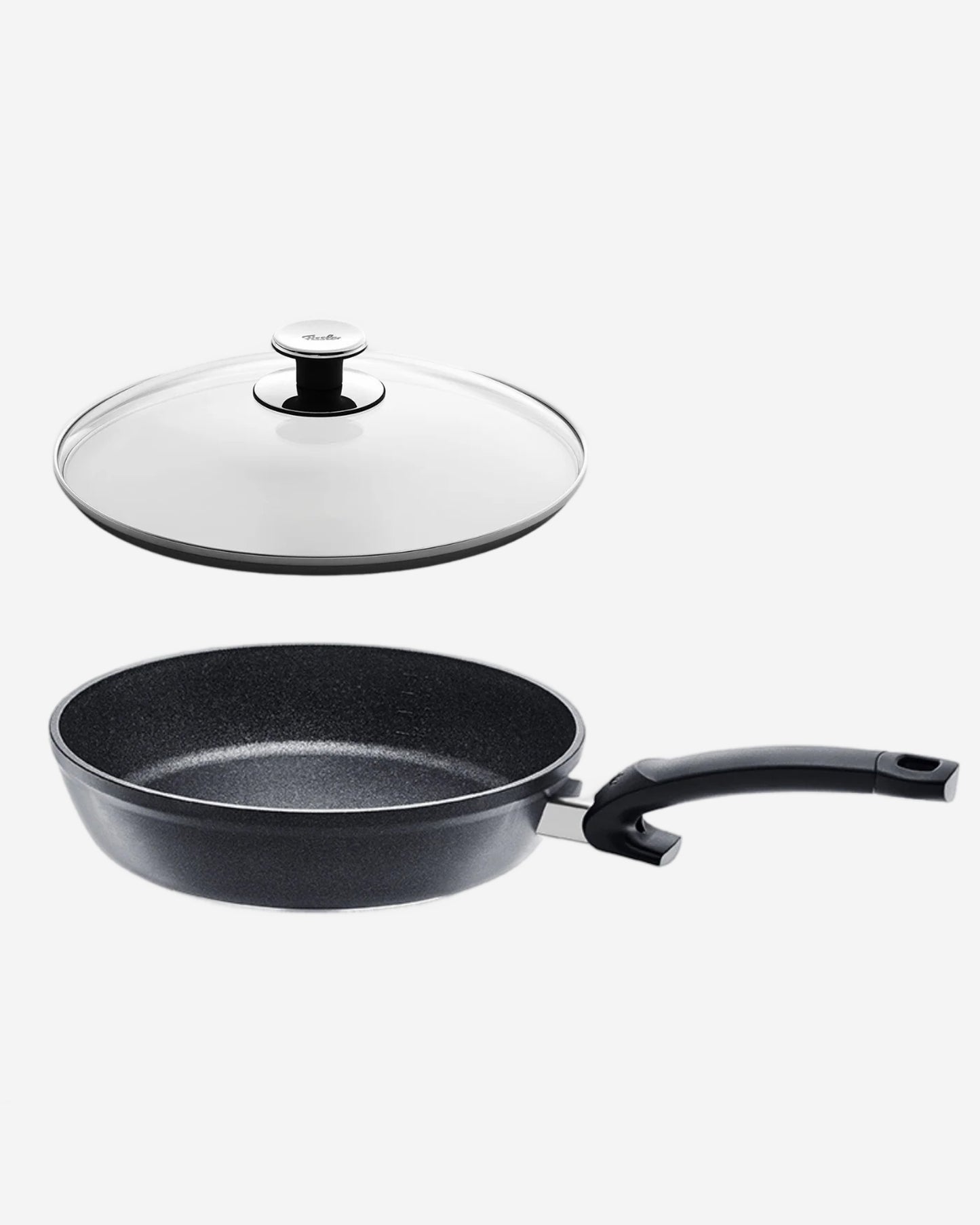 Fissler Adamant Comfort & Classic Nonstick Pan Set 28 cm + 24 cm with Glass Lids