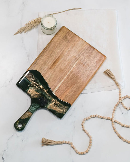 Lynn & Liana 10"X20" Large Cheese Board, Jade