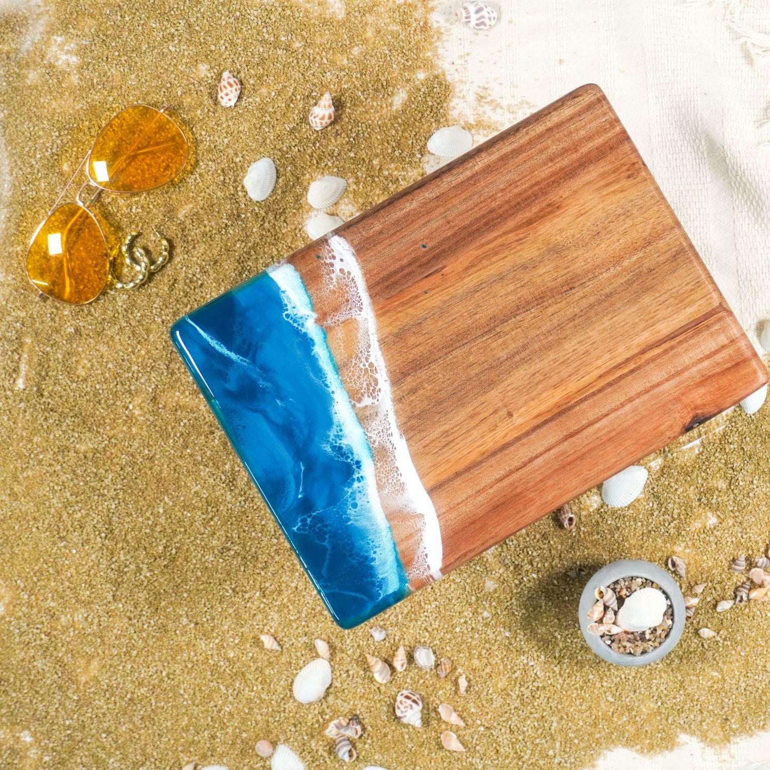 Lynn & Liana 8"X11"X 1/2" Promo Board, Ocean Vibes