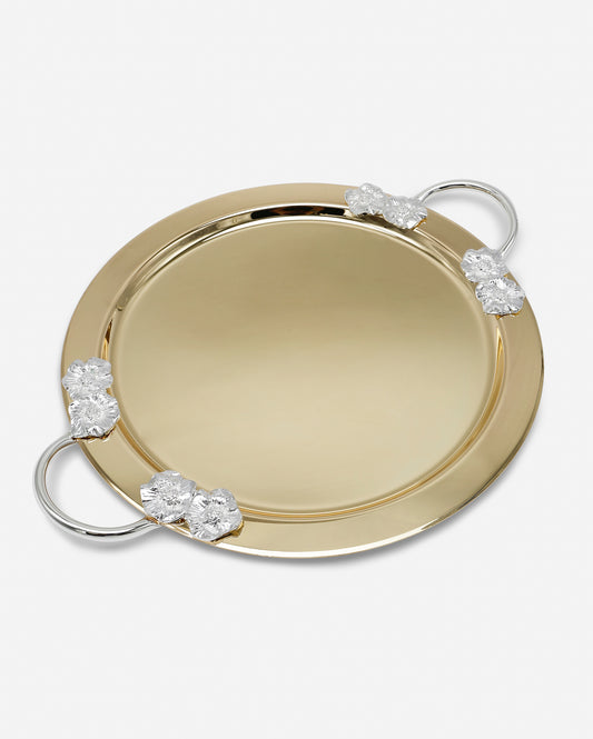 Pantazelos Tray With Flower Decor On Handles 38cm